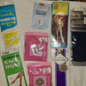 Lot of 15 Pair NEW OLD STOCK Vintage Knee High Stockings
